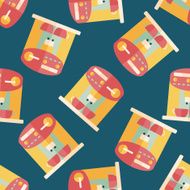 coffee machine flat icon eps10 seamless pattern background N13