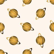 Space planet cartoon seamless pattern background N7