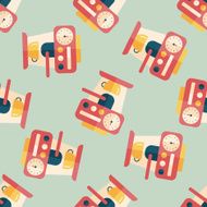 coffee machine flat icon eps10 seamless pattern background N17