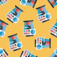 coffee machine flat icon eps10 seamless pattern background N19