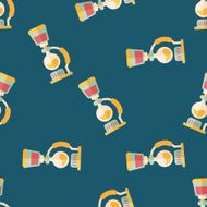 coffee maker flat icon eps10 seamless pattern background