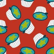 coffee-mate flat icon eps10 seamless pattern background N4