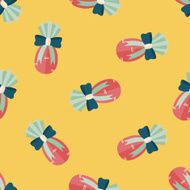 Chinese New Year gifts flat icon eps10 seamless pattern background