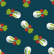 Chinese New Year gifts flat icon eps10 seamless pattern background N4