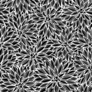 Seamless pattern with flowers Dahlia N12