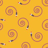 party horn flat icon eps10 seamless pattern background N2