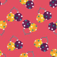 balloons flat icon eps10 seamless pattern background N2