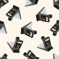 camera cartoon seamless pattern background N49