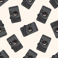 camera cartoon seamless pattern background N50