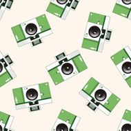 camera cartoon seamless pattern background N52