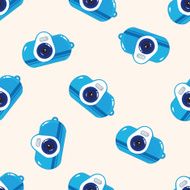 camera cartoon seamless pattern background N53