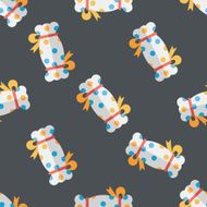 Sweets and candies flat icon eps10 seamless pattern background N2
