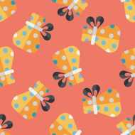 Gift flat icon eps10 seamless pattern background N6