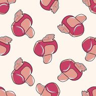 Computer-related equipment printer cartoon seamless pattern background N2