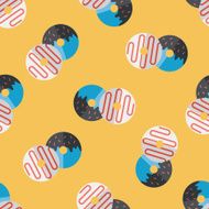 donut flat icon eps10 seamless pattern background N6