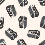 coffee machine cartoon seamless pattern background N4