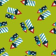 Candle flat icon eps10 seamless pattern background N4