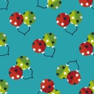 balloons flat icon eps10 seamless pattern background N3