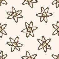 Space galaxy cartoon seamless pattern background