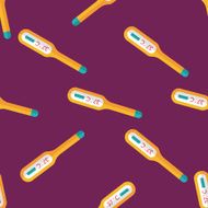 medical thermometer flat icon seamless pattern background N2