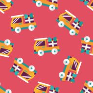 shopping cart flat icon eps10 seamless pattern background N2