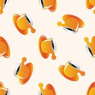 coffee cartoon seamless pattern background N17