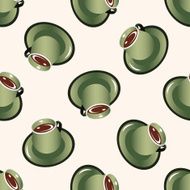 coffee cartoon seamless pattern background N21