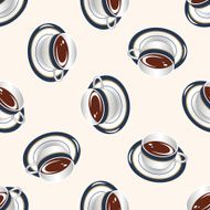 coffee cartoon seamless pattern background N22