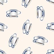 coffee cartoon seamless pattern background N23