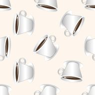 coffee cartoon seamless pattern background N27