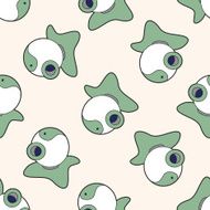 Computer-related equipment webcam cartoon seamless pattern background N2