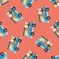 shopping cart flat icon eps10 seamless pattern background N3