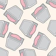 Computer-related equipment CD-ROM drive cartoon seamless pattern background