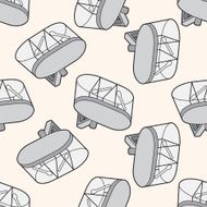 kitchenware pepper case cartoon seamless pattern background