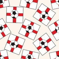 england soccer team flag cartoon seamless pattern background N2