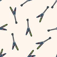 rock music etricity guitar cartoon seamless pattern background