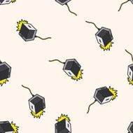 rock music Loudspeaker cartoon seamless pattern background