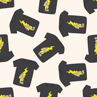 rock music clothes cartoon seamless pattern background N2