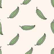 vegetable theme bitter cartoon seamless pattern background