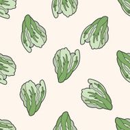 vegetable theme water convolvulus cartoon seamless pattern background