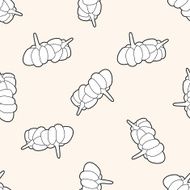 vegetable theme garlic cartoon seamless pattern background