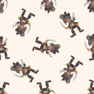 pirate cartoon seamless pattern background N51