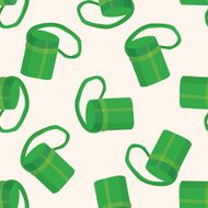 baby travel water bottle cartoon seamless pattern background