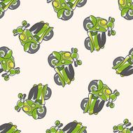 transportation motor cartoon seamless pattern background N30