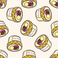 jam cartoon seamless pattern background N13