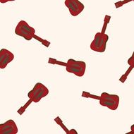 music guitar cartoon seamless pattern background N2