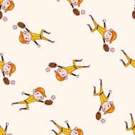 baseball player cartoon seamless pattern background N2