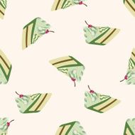 decorating cake 10 cartoon seamless pattern background N61