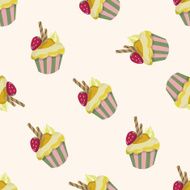 decorating cake 10 cartoon seamless pattern background N63