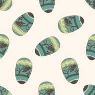 easter painting egg cartoon seamless pattern background